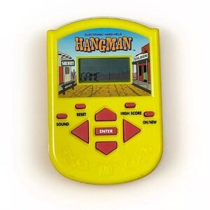 1995 Electronic Hand-Held HANGMAN Game Vintage Hasbro MiltonBradley-Tested&Works